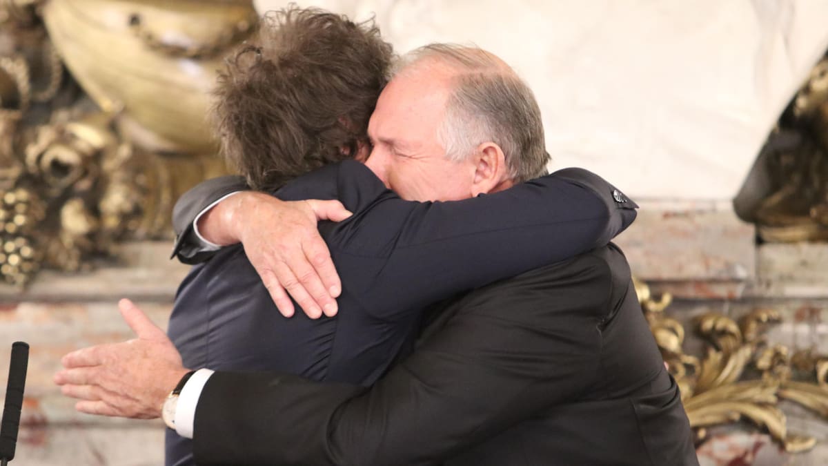 Gerardo Werthein y Javier Milei. Foto: Presidencia.