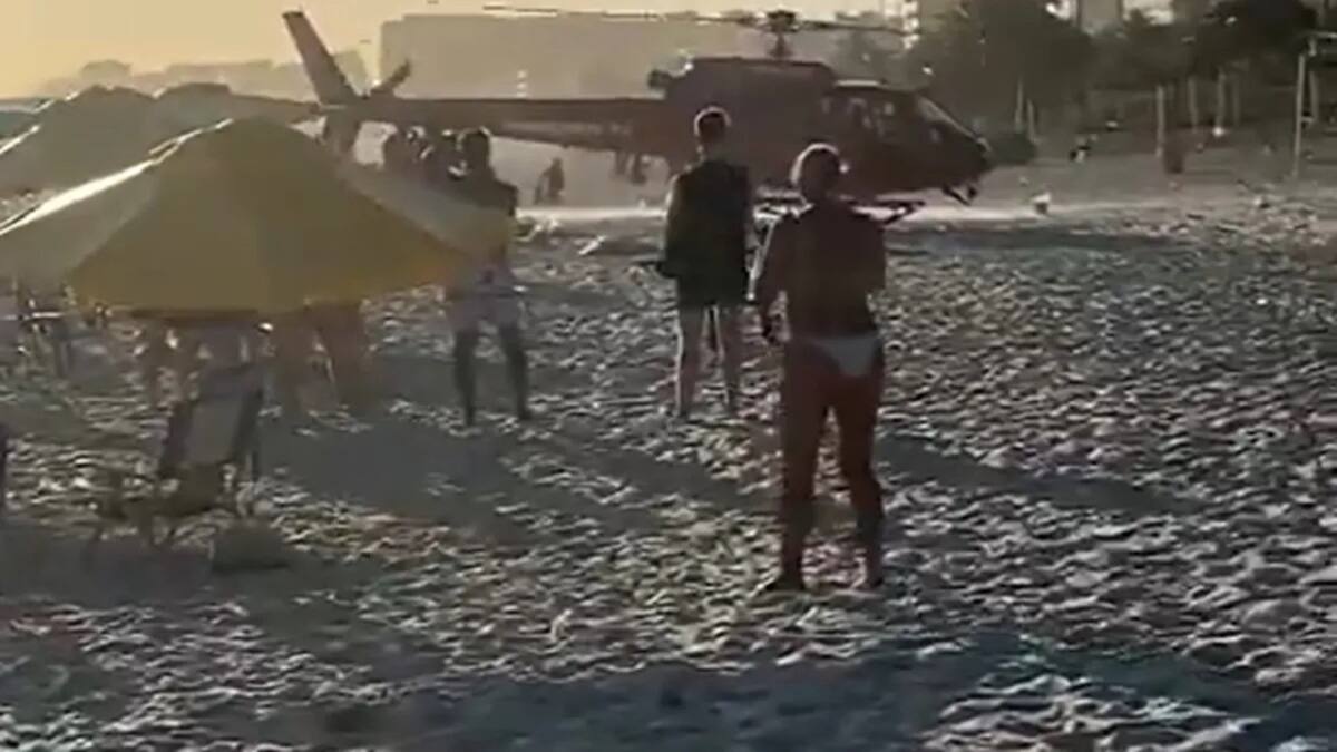 Agresión a hinchas de Racing en Río de Janeiro en la previa a la final de la Recopa. Foto: Captura de video.