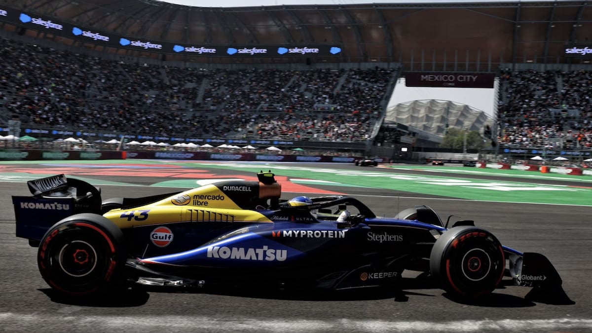 Franco Colapinto, Gran Premio de México. Foto: X @WilliamsRacing