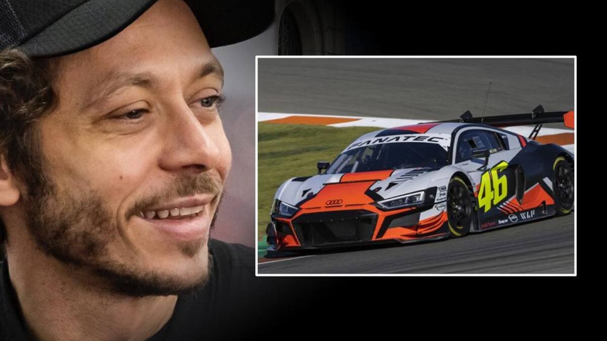 Valentino Rossi y el Audi del GT World Challenge Europe.