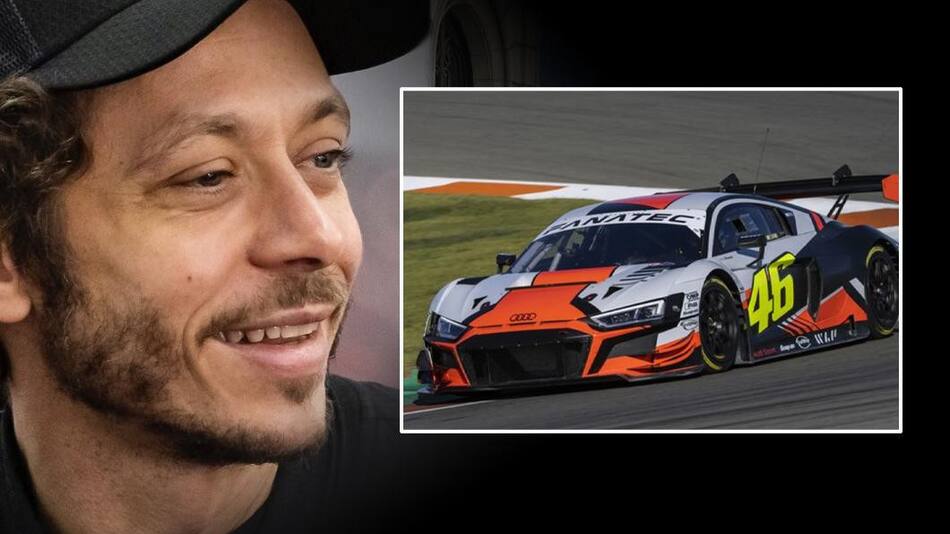 Valentino Rossi y el Audi del GT World Challenge Europe.