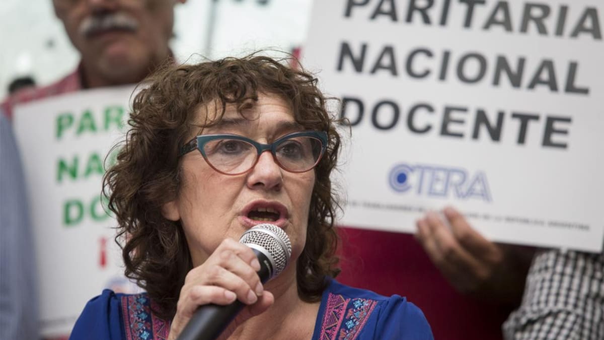 Queja de titular de CTERA, por conflicto docente: "El 70% de los maestros es pobre"