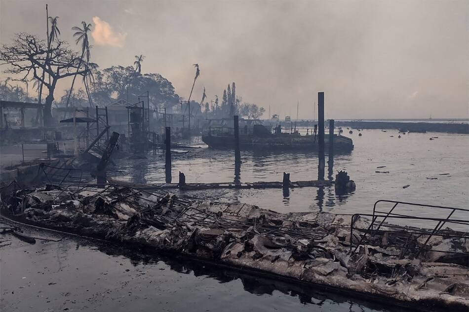 El fuego arrasó con la isla turística de Hawai. Foto: Reuters