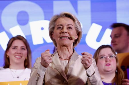 Ursula von der Leyen, presidenta de la Comisión Europea. Foto: Reuters.