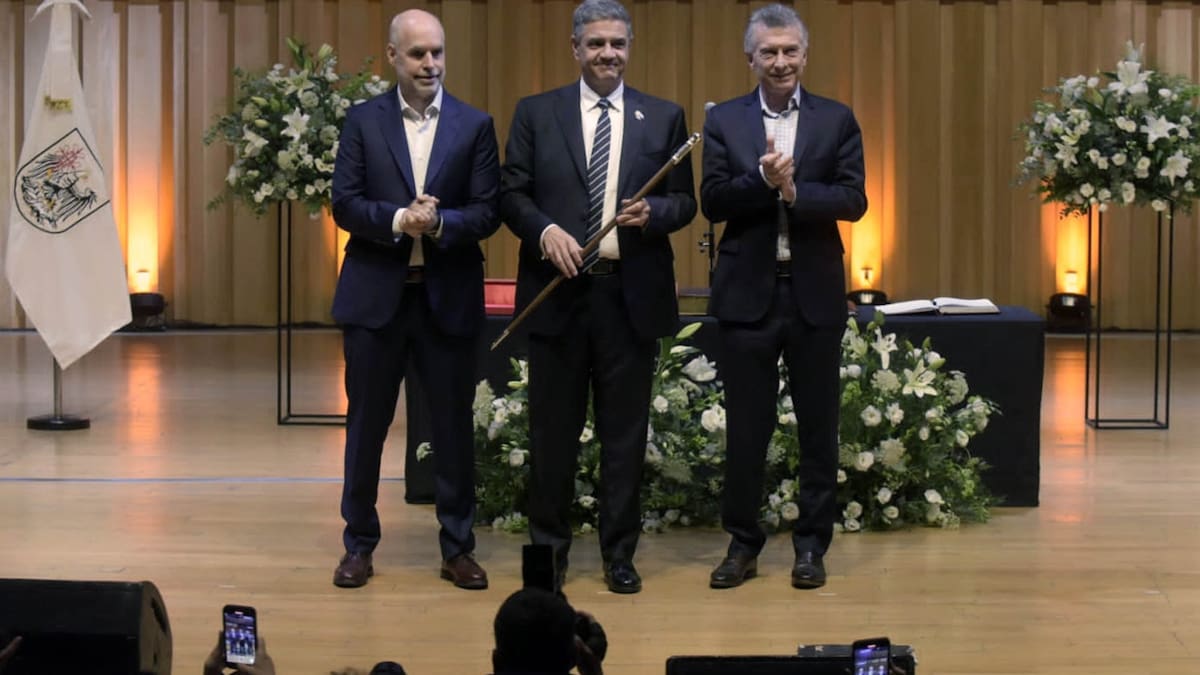Jorge Macri asumió como jefe de Gobierno porteño. NA