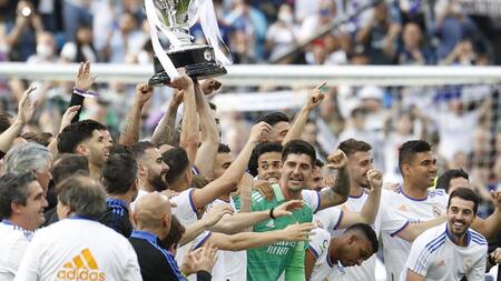 Real Madrid, campeón de la Liga 2022. Foto: EFE.