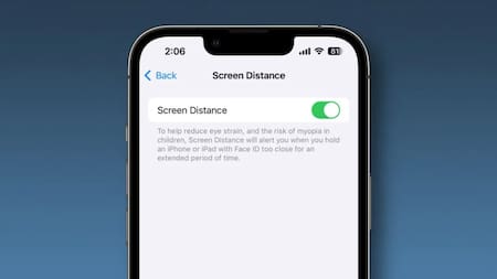 Screen Distance. Foto: Apple.