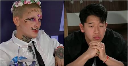 Furia y el Chino de Gran Hermano. Fotos: captura Telefe.