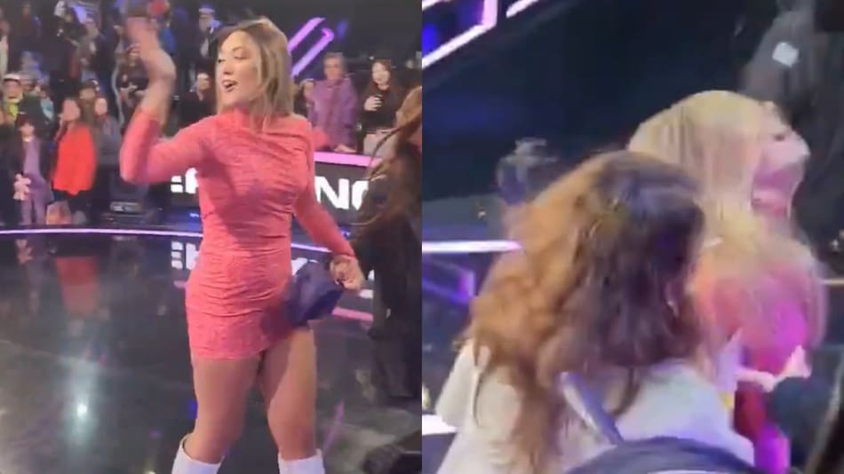 La fatal caída de Florencia tras salir de la casa de Gran Hermano. Foto: captura Telefe.