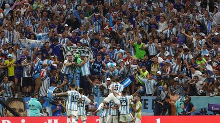 El festejo de Messi ante Países Bajos. Foto: Reuters.