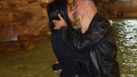 Oriana Sabatini y Paulo Dybala. Foto: NA.