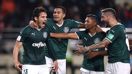 Festejo de Palmeiras en el Mundial de Clubes, REUTERS