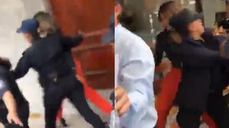 Ataque a fiscal. Fotos: captura.