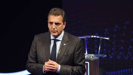 Sergio Massa en el Debate. Foto: Télam.