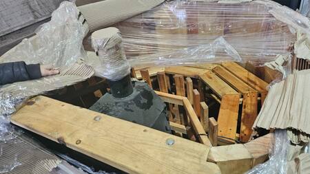 Aduana descubrió la maniobra irregular en el Puente Internacional General San Martín. Foto: Aduana.