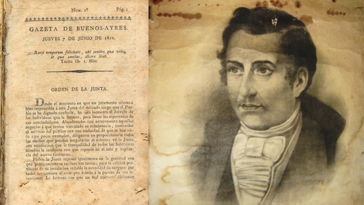 La gazeta de Buenos Aires - Mariano Moreno - Día del periodista