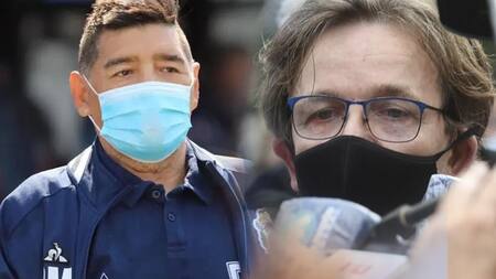 Diego Maradona y enfermera Dahiana Gisela Madrid