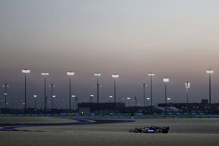 Franco Colapinto en el Gran Premio de Qatar. Foto: Reuters.