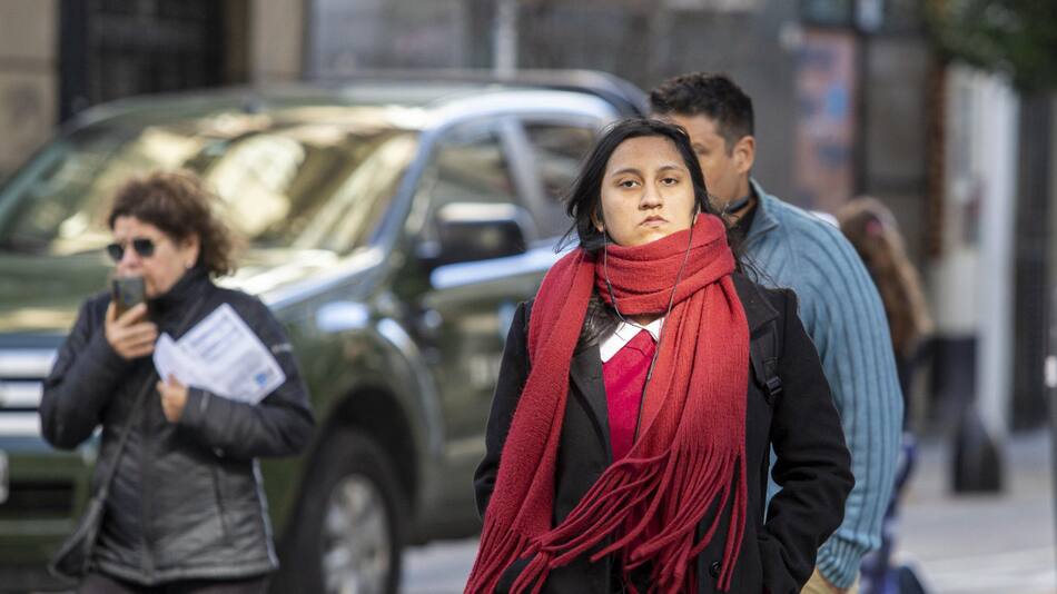 Frío en Buenos Aires. Foto: NA/Damián Dopacio.