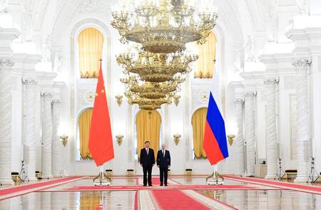 Xi Jinping y Vladimir Putin en la Casa Blanca rusa. Foto: Reuters.