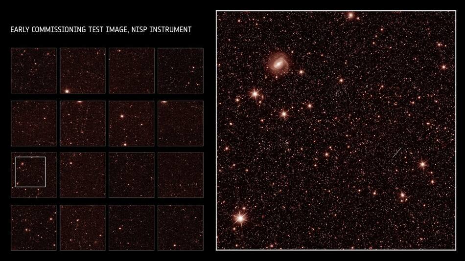 Primeras imágenes de prueba de la Misión Euclid. Foto: ESA.