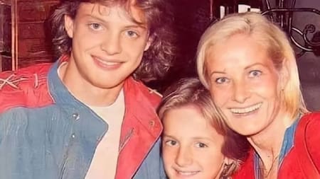 Marcela Basteri junto a Luis Miguel y Alejandro Basteri. Foto: NA.