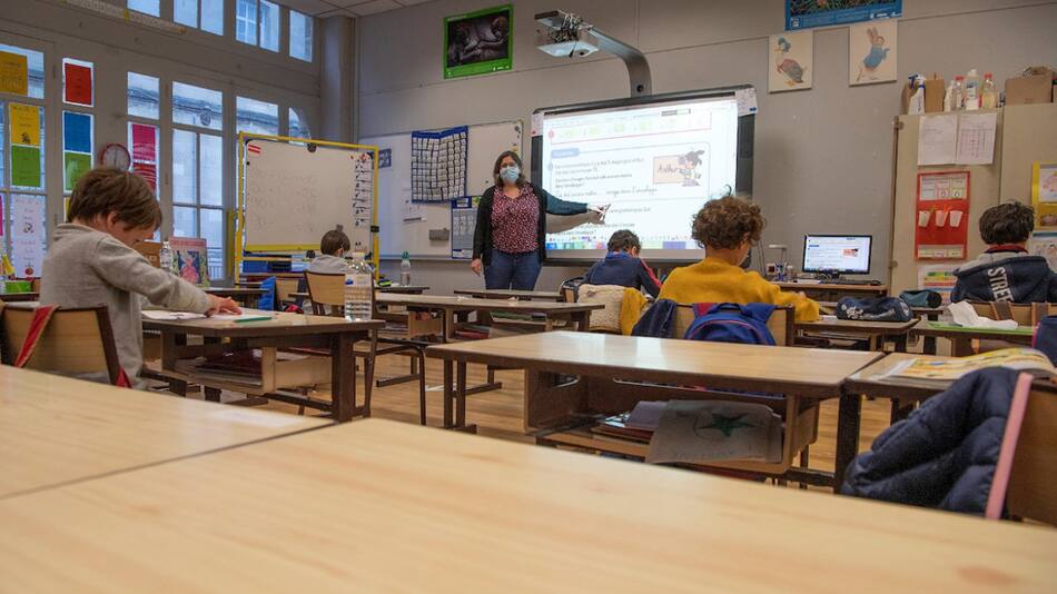 Escuela en Francia. Foto: EFE