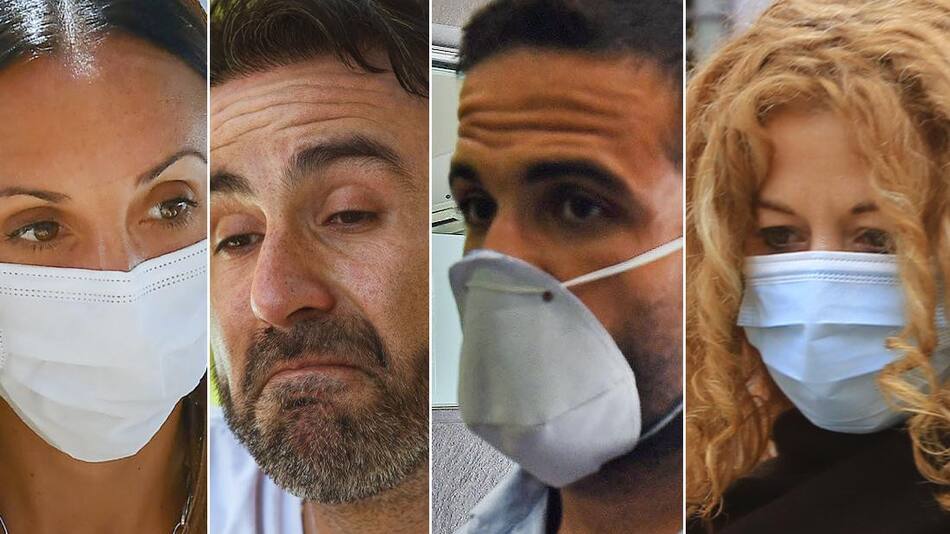 Muerte de Maradona, Cosachov, Luque, Díaz, Forlini, Fotos NA