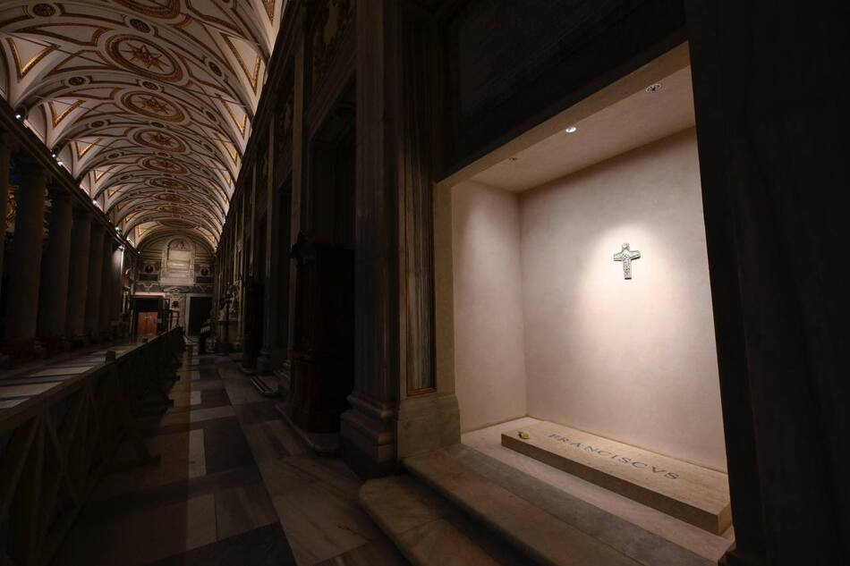 La tumba del papa Francisco. Foto: Vaticano