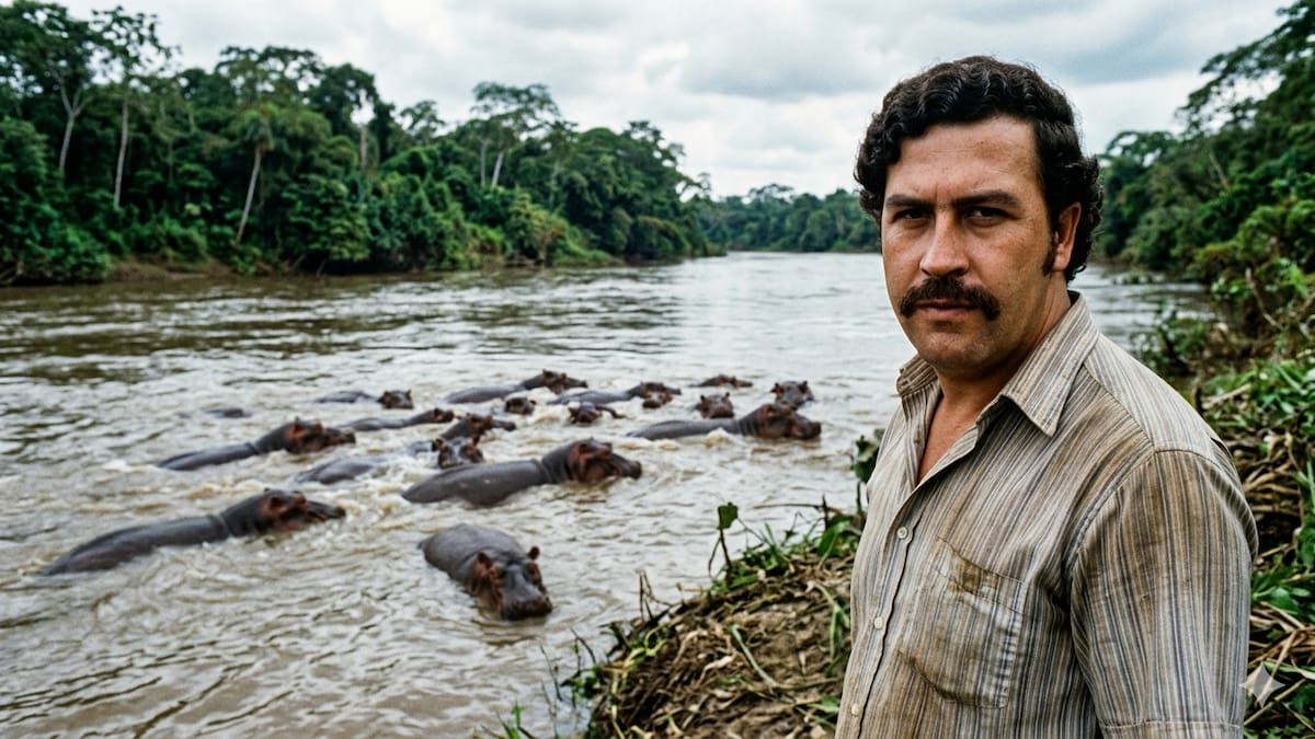 El impacto de Pablo Escobar en el ecosistema de un país de Sudamérica.