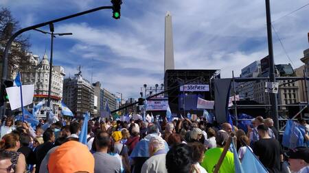 "Marcha del Millón", "Sí, se puede" en el Obelisco, fotos redes sociales