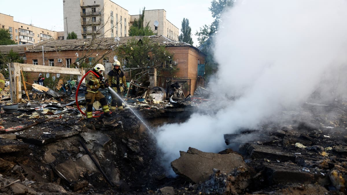 Ataque ruso en Jarkov. Foto: REUTERS.