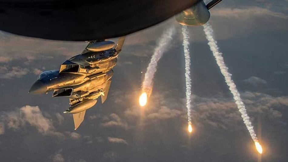 Fósforo blanco en Siria. Foto Reuters.