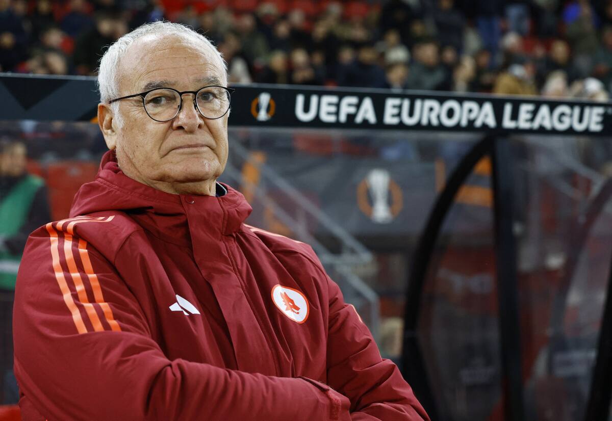 Claudio Ranieri, DT de Roma. Foto: Reuters/Piroschka Van De Wouw.
