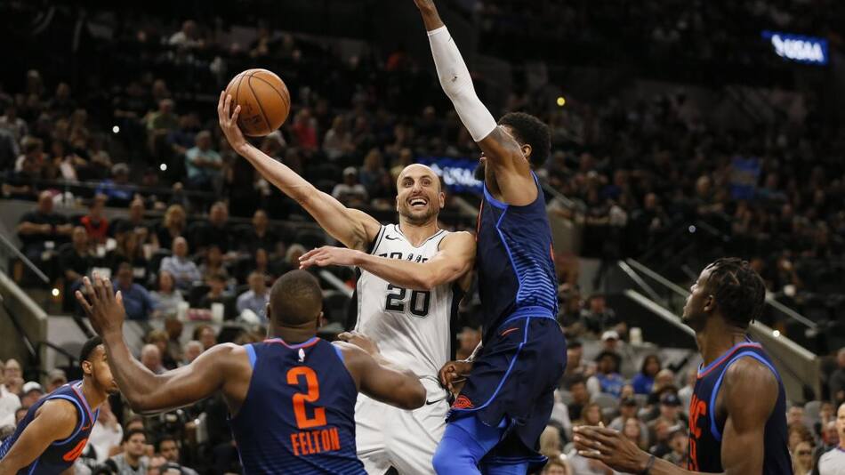 Emanuel Ginóbili en San Antonio Spurs (Reuters)