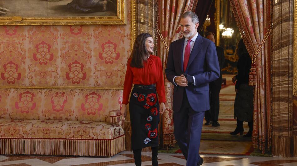 La Reina Letizia y el Rey Felipe VI. Foto: EFE.