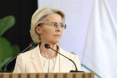 La presidenta de la Comisión Europea, Ursula von der Leyen