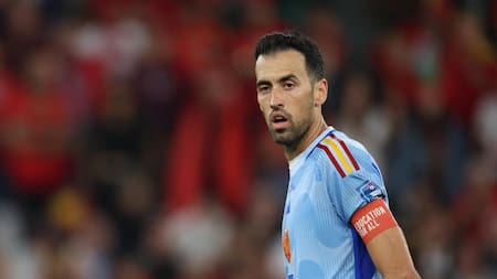 Sergio Busquets en el Mundial Qatar 2022. Foto: REUTERS.