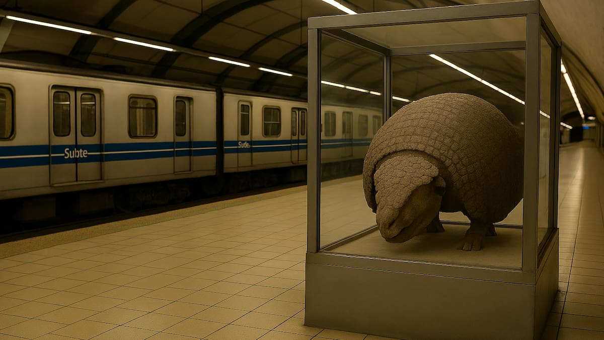 Fósiles en el subte