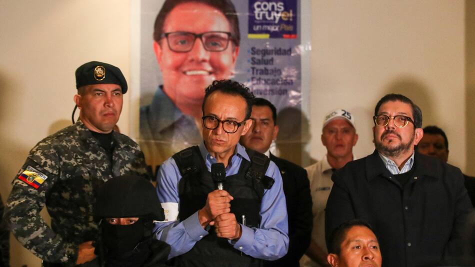 Christian Zurita, candidato presidencial en Ecuador. Foto: Reuters.