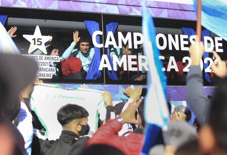 Llegada de la Selección Argentina, Copa América, NA