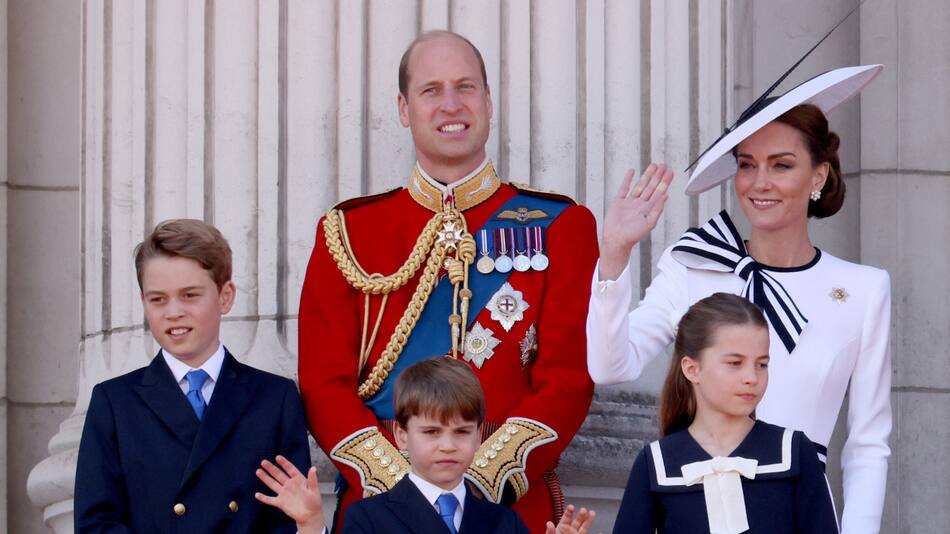 Príncipe William, Kate Middleton y sus hijos. Foto: Reuters.