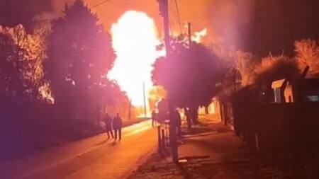 Incendio en Lomas de Zamora. Foto: captura de video.