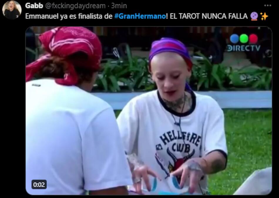 Los memes tras la eliminación de Darío de Gran Hermano. Foto: X.