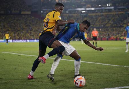 Ecuador vs Brasil por las Eliminatorias. Foto: Reuters/Santiago Arcos