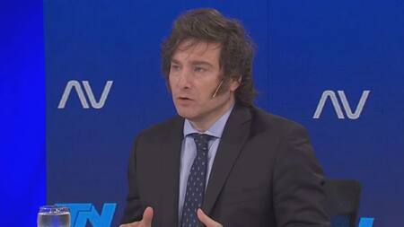 Javier Milei. Foto: captura de TN.