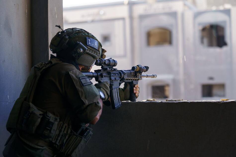 Soldados israelíes en la Franja de Gaza; guerra Israel-Hamás: Foto: X @idfonline