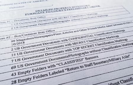 Filtración de documentos. Foto: Reuters