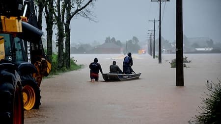Inundaciones en Brasil. Foto: EFE