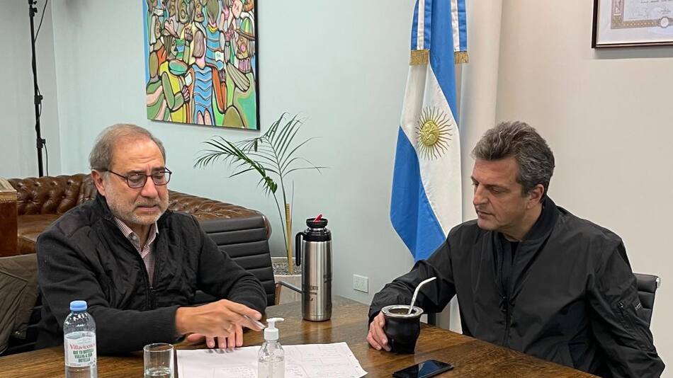 Jorge Argüello y Sergio Massa, Gobierno, NA